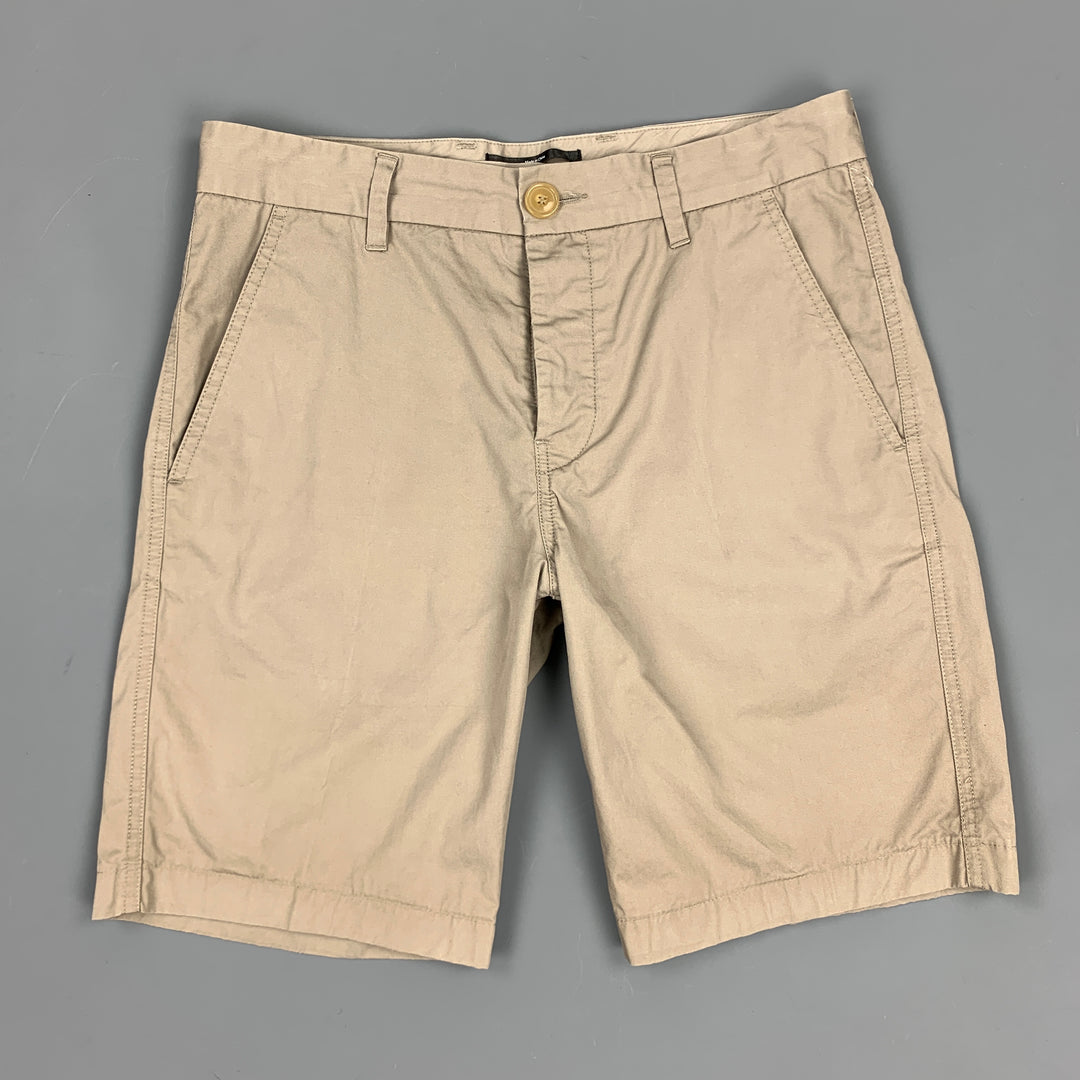 FILIPPA K Size 30 Grey Cotton Button Fly Shorts