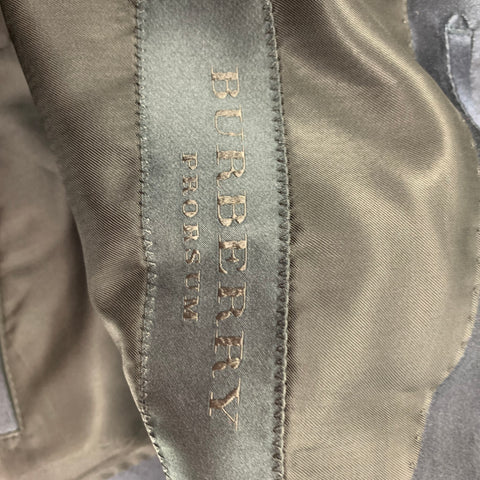 BURBERRY PRORSUM Size 42 Navy Viscose Silk Notch Lapel Sport Coat