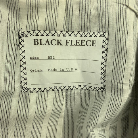 BLACK FLEECE Size 38 Charcoal Grid Wool Notch Lapel 3 Piece Suit