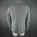 BOGLIOLI XXL 46 Black & White Checkered Cotton Sport Coat BOGLIOLI