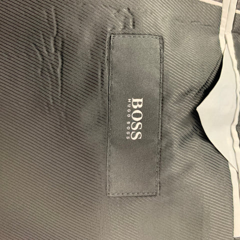 BOSS by HUGO BOSS Size 38 Black Two Toned Virgin Wool Tuxedo Suit