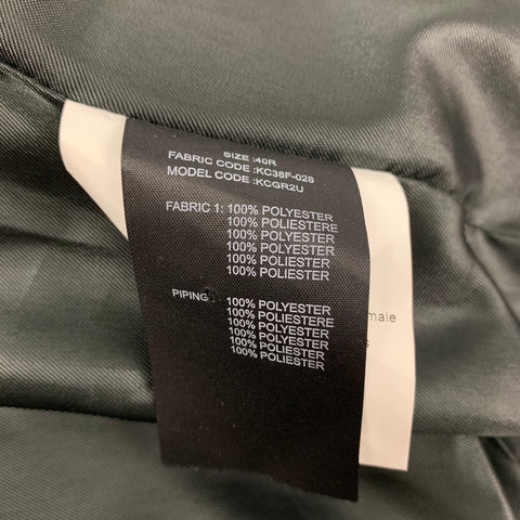ARMANI COLLEZIONI Taille 40 Manteau de sport chiné noir anthracite régulier