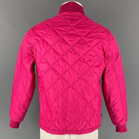 THE VERY WARM Size XS Pink Quilted Nylon Zip Up Jacket