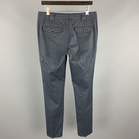 RAG & BONE Size 30 Dark Gray Solid Cotton / Polyester Zip Fly Casual Pants