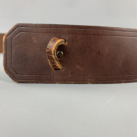Vintage MATSUDA Monsieur Nicole Brown Leather Belt