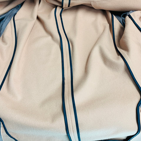 PAUL SMITH Taille 44 Manteau de sport à revers cranté en laine et cachemire rose
