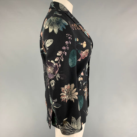 VERSUS by GIANNI VERSACE Size 12 Multi-Color Print Jacket Blazer