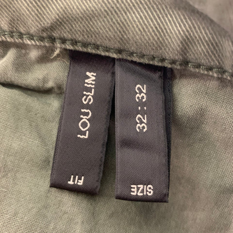 NEUW Size 32 Green Olive Cotton Slim Jeans