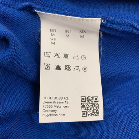 BOSS by HUGO BOSS Size M Blue Cotton Pullover