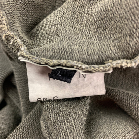 ACRONYM SS 15 Size L Olive Wash Cotton Crew-Neck S6-C Sweatshirt