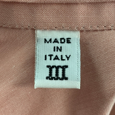 MAISON MARGIELA Size L Pink Cotton Long Sleeve Shirt