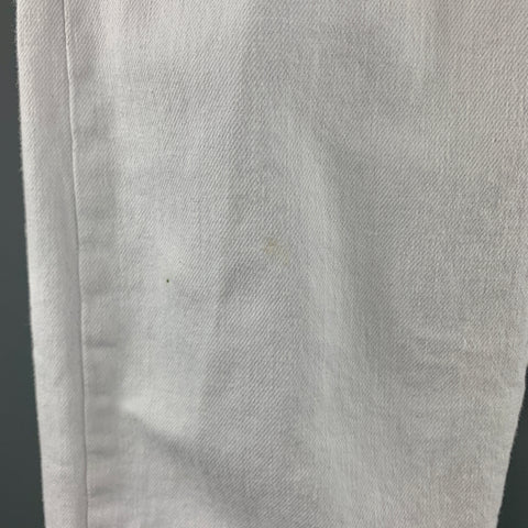 POLO by RALPH LAUREN The Sullivan Size 30 White Cotton / Elastane Jeans