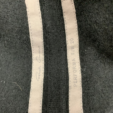 RICK OWENS Size S Black Cashmere Sweatpants