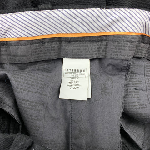 JOHN GALLIANO Size 32 Black Wool Blend Zip Fly Dress Pants