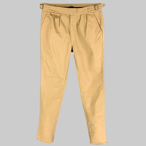 KENNETH FIELD Size L Khaki Cotton Side Tabs Casual Pants