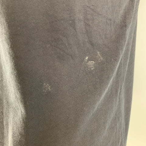 SANDRO Size M Black Embroidery Cotton T-shirt