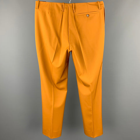 PRADA Size 36 Tan Virgin Wool Zip Fly Dress Pants