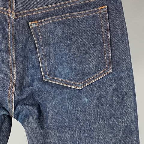 A.P.C. Size 29 Blue Cotton Polyurethane Button Fly Jeans