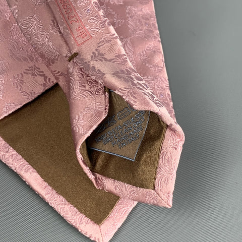 BRIONI Pink Jacquard Silk Neck Tie