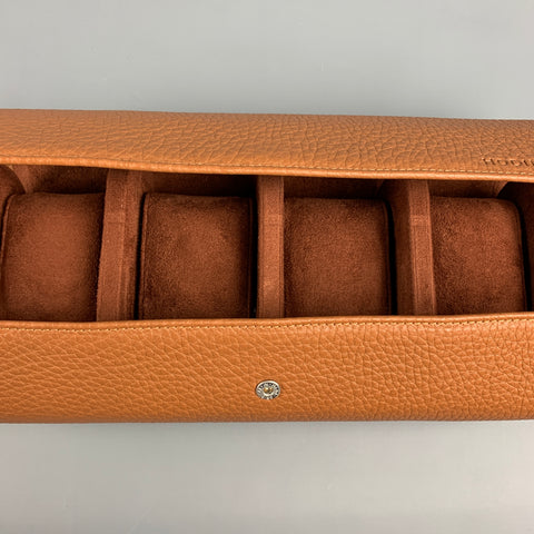 HODINKEE Tan Pebble Grain Leather Watch Travel Case