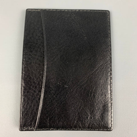 F.A.M Black Leather Card Holder Wallet