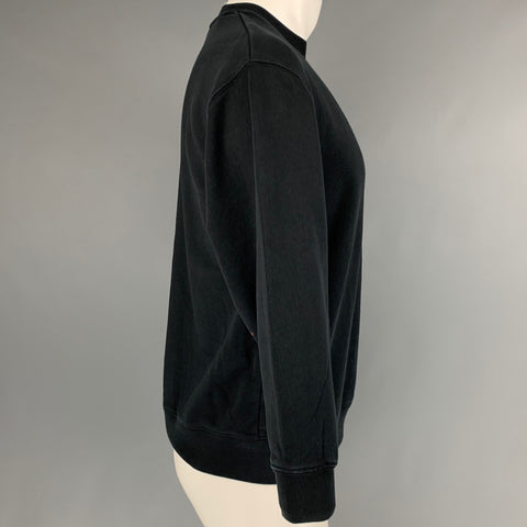 ACNE STUDIOS Size XXS Black Cotton Crew-Neck Sweatshirt