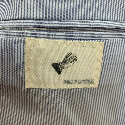 BAND OF OUTSIDERS Size 36 White Navy Red Houndstooth Wool Sport Coat