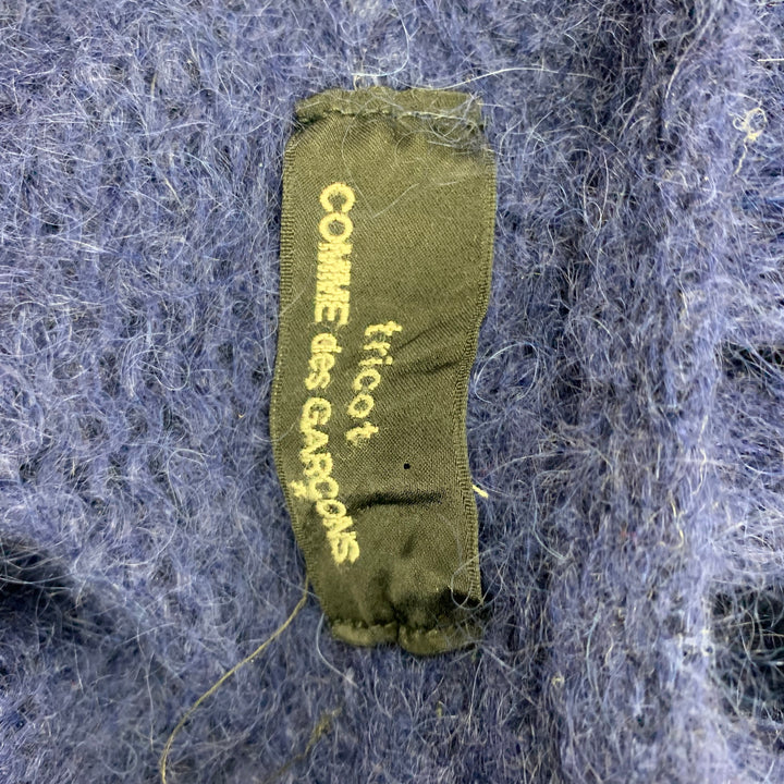 COMME des GARCONS TRICOT Size L Teal Alpaca Blend Textured Sweater
