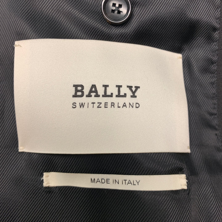 BALLY Size 38 Purple Black Velvet Shawl Collar Sport Coat