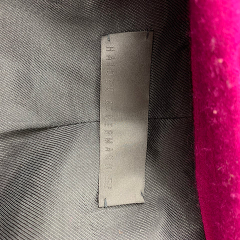 HAIDER ACKERMANN Size 42 Raspberry Wool Notch Lapel Suit