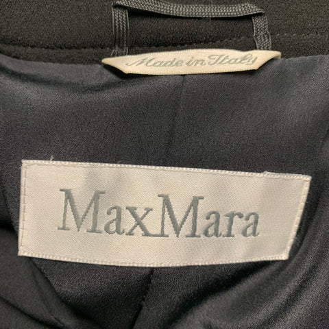 MAX MARA Size 8 Black Triacetate Blend Single Breasted Jacket