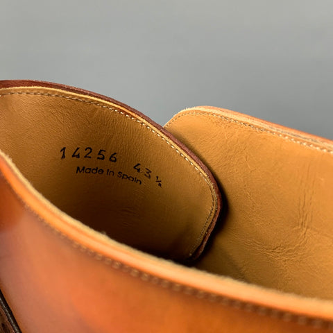 PAUL STUART Size 10.5 Tan Brown Leather Wingtip Boots