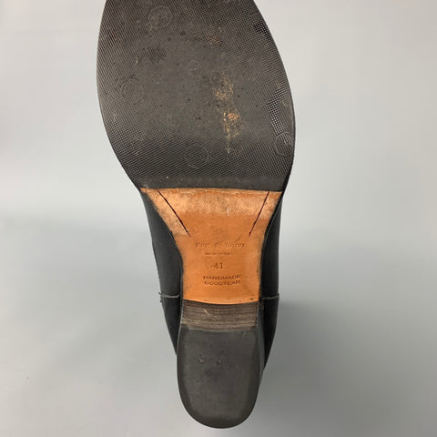 RAG &amp; BONE Talla 11 Botines Goodyear hechos a mano de cuero negro