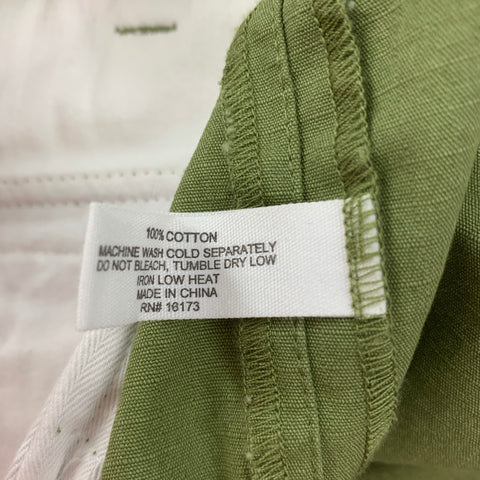 SATURDAYS NYC Size 28 Green Olive Cotton Large Pockets Shorts