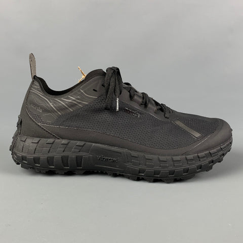 NORDA Size 10 Black Polyamide Lace Up Sneakers