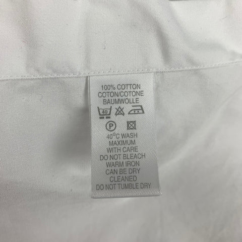 PAUL SMITH Size XL White Cotton French Cuff Long Sleeve Shirt