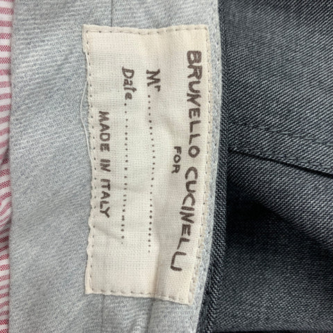 BRUNELLO CUCINELLI Size 30 Gray Lana Wool Casual Pants