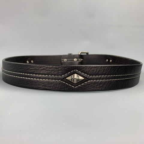 HARLEY DAVIDSON Size 40 Black Studded Leather Belt