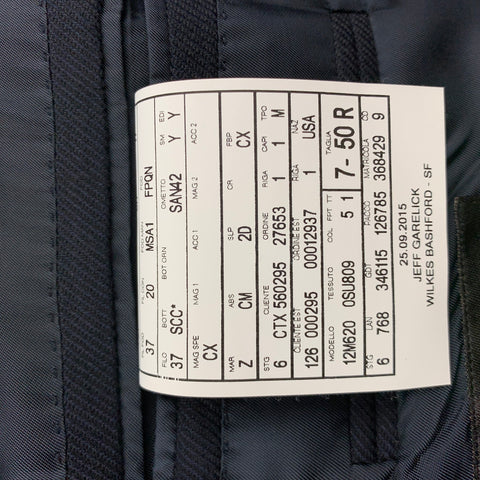 ERMENEGILDO ZEGNA Taille 40 Manteau de sport personnalisé en soie/laine marine