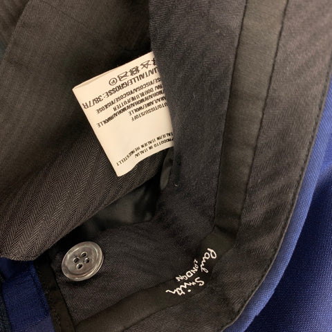 PAUL SMITH Size 38 Blue Wool Mohair Notch Lapel Suit