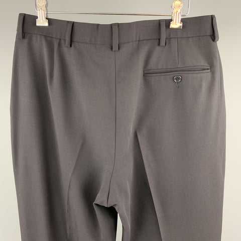 PS by PAUL SMITH Taille 32 Pantalon habillé en laine marine à devant plat