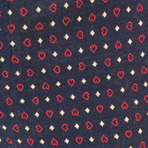 GUCCI Taille 0 Pantalon décontracté en coton rouge marine à jambe étroite