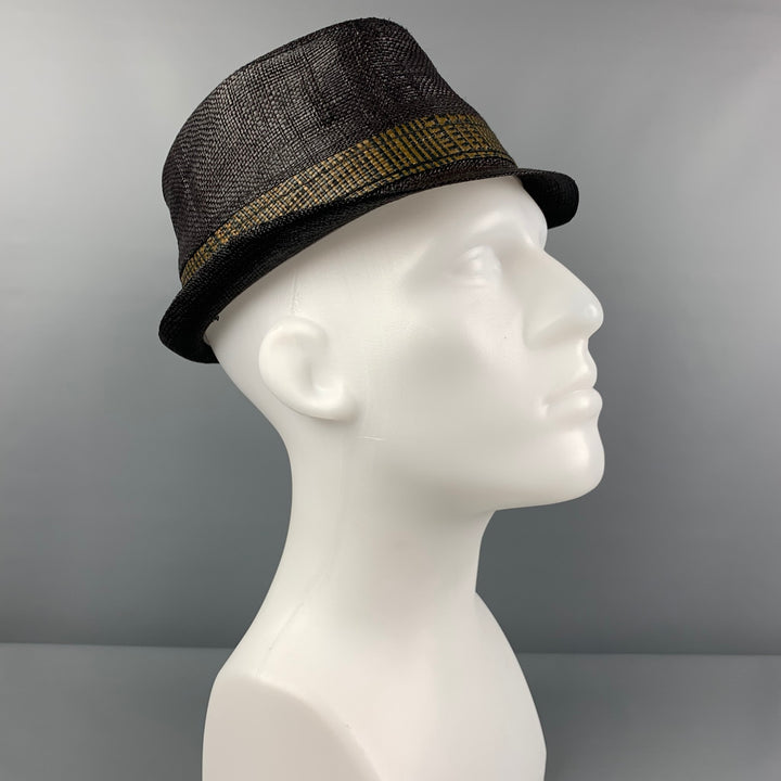 GOORIN BROTHERS Size S Black Tan Woven Hat