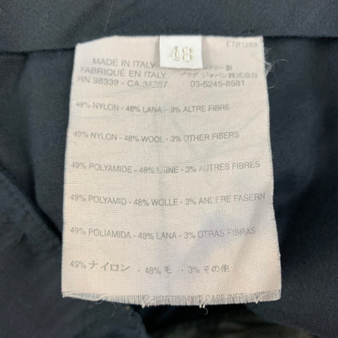 MIU MIU Size 32 Olive Wool Blend Zip Fly Dress Pants