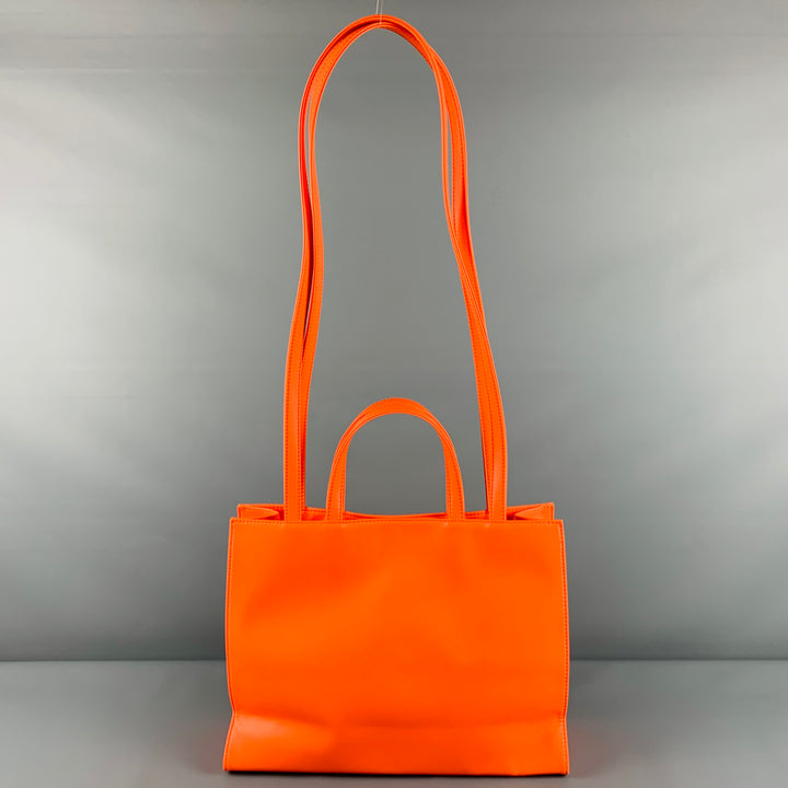 TELFAR Waist Size M Orange Textured Polyester Blend Tote Handbag
