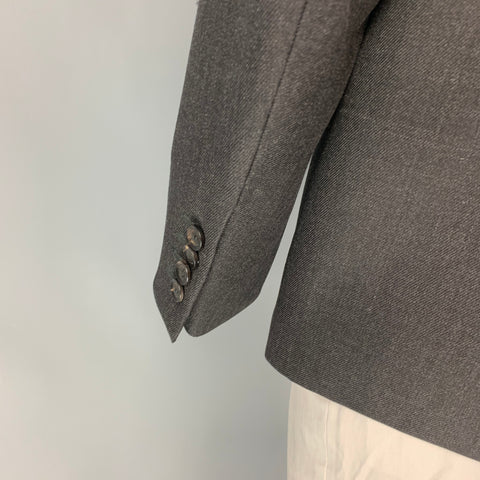 BURBERRY PRORSUM Size 44 Regular Charcoal Wool Notch Lapel Sport Coat