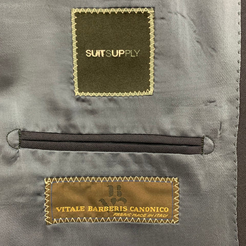 SUIT SUPPLY Size 36 Navy Wool Notch Lapel Suit