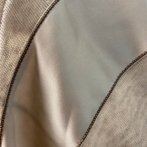 BRUNELLO CUCINELLI Size L Camel Mixed Fabrics Oversized Pullover