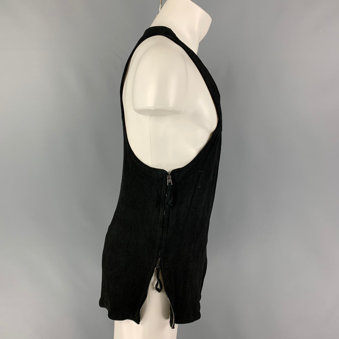 ALEXANDRE PLOKHOV Size 40 Black Side Zipper Tank Top