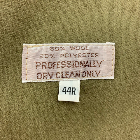 CHRISTIAN DIOR Size 44 Khaki Wool Polyester Trenchcoat